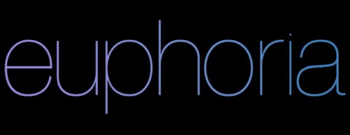 television logos, euphoria, euphoria series logo