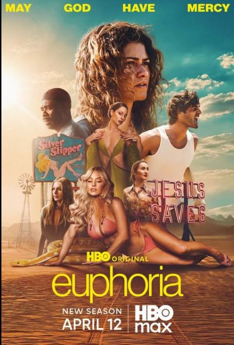 television posters, promotional posters, euphoria, euphoria series posters